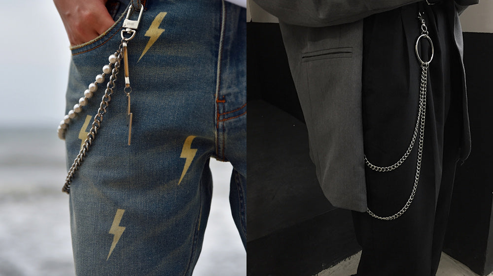 Men Layered Pant Chain  Fashion pants, Pant chains, Fashion