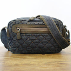 Blue Denim Womens Small Quilted Shoulder Bags Denim Quilted Messenger Bag Quilted Crossbody Bag For Men