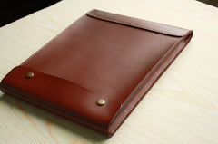 Handmade Mens Leather iPad Case Leather File Case Holder
