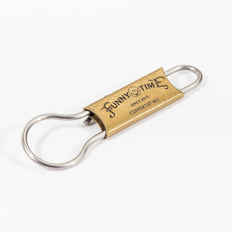 1930s Keyrings Brass Moto KeyChain Hook Keyring Moto Key Holder Key Chain Key Rings for Men