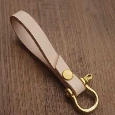 Handmade Leather Keychain KeyChains Key Holder Leather Moto Key Chain Key Ring for Men