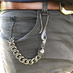 316 Solid Stainless Steel 18inch Cool Skull Wallet Chain Biker Trucker Wallet Chain Trucker Wallet Chain for Men