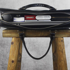 Handmade Leather Mens Cool Messenger Bag Briefcase Chest Bag Bike Bag Cycling Bag for men
