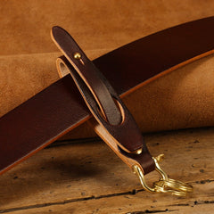 Handmade KeyChains Mens Leather Keyrings with Belt Loop for Men