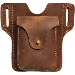 Best LEATHER MENS Cigarette Pack Holder Cell Phone Holster Coffee Belt Pouch FOR MEN