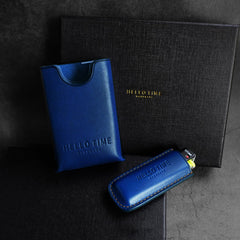 Best Blue Leather BIC Lighter J3 J5 Case Cricket Lighter Cases For Men