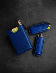 Best Blue Leather BIC Lighter J3 J5 Case Cricket Lighter Cases For Men