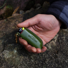 Handmade Camouflage Cricket Leather Lighter Case with Belt Clip Leather Bic J3 Lighter Holder Leather Cricket Lighter Covers For Men