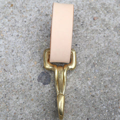 Handmade Leather Belt Loop with Keyring Key Holder Leather Belt KeyChain Clip