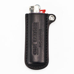 Handmade Black Leather Bic J3 Lighter Cases Leather Bic Lighter Holder with strap Leather Lighter Covers For Men