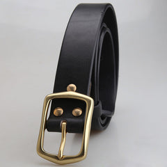 Handmade Mens Brass Leather Belts Handmade Leather Belt for Men
