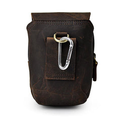 Vintage Mens Leather Cell Phone Holster Belt Pouch Brown Waist Bags BELT BAG For Men