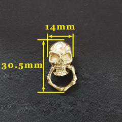 Skull Gold Wallet Conchos Skull Conchos Button Skull Chain Connector Skull Wallet Chain Connector