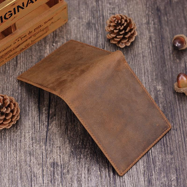 Handmade Leather Mens Cool Slim Leather Wallet Card Wallet Holders Men –  iwalletsmen