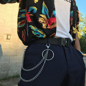 Unleash Your Inner Rebel: Styling with Chains on Pants