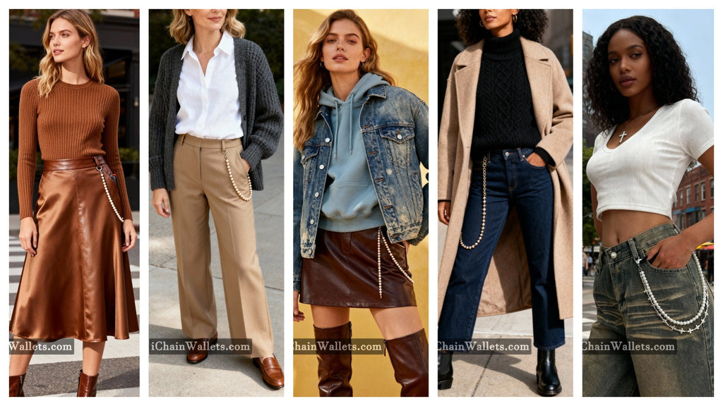 From Street to Desk: 18 Looks That Make the Women's Wallet Chain Work for You