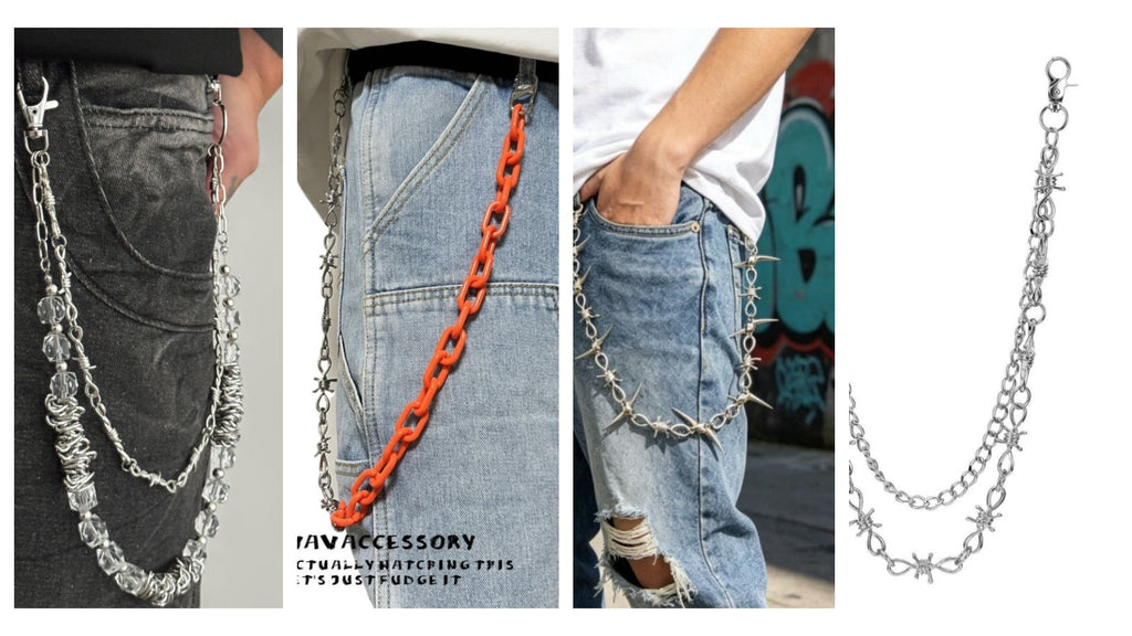 15 Barbed Wire Wallet Chain Designs - Punk Spiked, Gothic & Street Chains