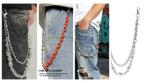 15 Barbed Wire Wallet Chain Designs - Punk Spiked, Gothic & Street Chains