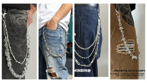 16 Barbed Wire Wallet Chain Styles - Punk, Gothic & Streetwear Picks