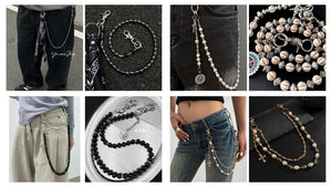 32 Beaded Wallet Chain Must-Haves - Pearl, Turquoise & Skull Designs