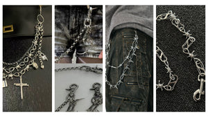 20 Barbed Wire Wallet Chain Trends - Gothic, Spiked & Industrial Chains