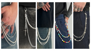 34 Ball Wallet Chain Ideas - Baroque Pearl, Rainbow Crystal Pavé, Dice Bead & More