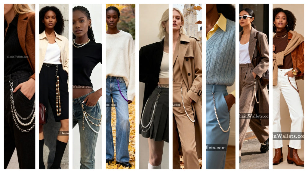 From Casual Denim to Blazers: The Women’s Wallet Chain Styling Formula