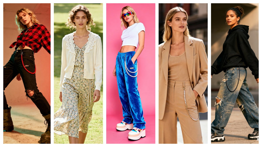 From Streetwear to Soft Girl Aesthetic: The Beaded Wallet Chain Comeback
