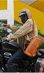 sling bag for big man back view