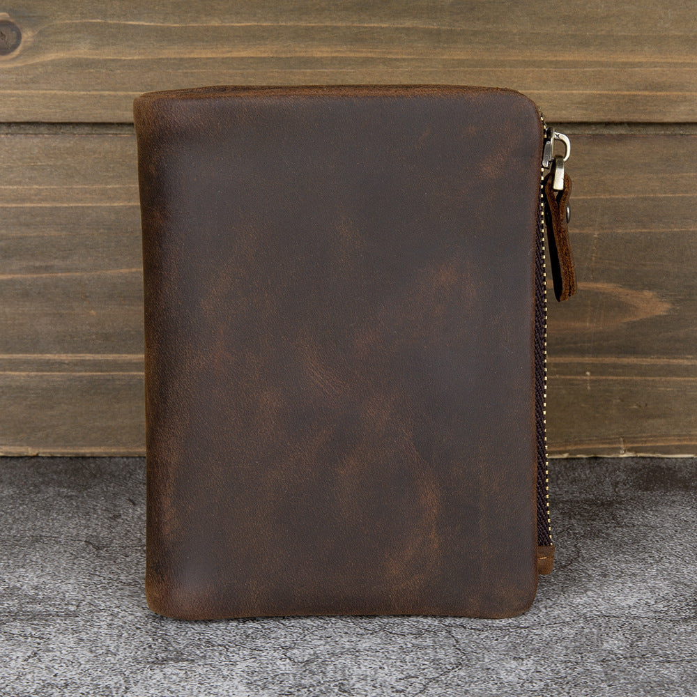  Leather Billfold with Coin Pocket - iwalletsmen