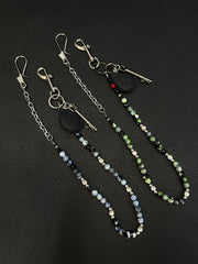 Ball Pants Chain Ball Wallet Chain Stone Beaded Wallet Chain Long Bead Wallet Chain - iChainWallets