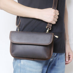 Small Shoulder Clutch Bag Crossbody Clutch Bag Mens Leather Crossbody Bag Clutch - iwalletsmen