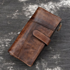 Leather Wallet with Buckle for Men - iwalletsmen