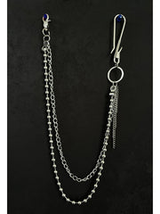  Bead Double Wallet Chain Mens Ball Wallet Chain - iChainWallets