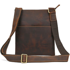 Men's Vertical Messenger Bag Leather Cross body Bags for Men Leather Cross Body Bag - iwalletsmen