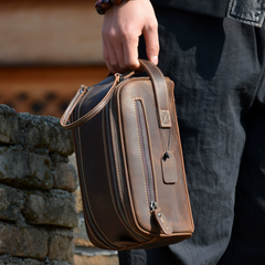 Full Grain Leather Toiletry Bag 