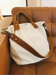 Canvas Handbag Womens Canvas Shoulder Tote Bag for Men