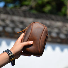 Small Pouch Bag for Men Cell Phone Belt Holster Mens Leather Belt Bag Leather Belt Pouch - iwalletsmen