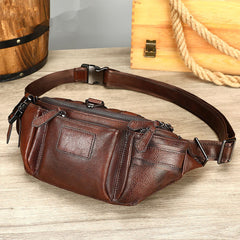 Mens Leather Sling Waist Bag - iwalletsmen