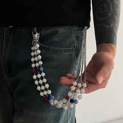 Beaded Pants Chain Diamond Pants Chain for Women - iChainWallets