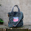 Blue Jean Vertical Tote Bag 