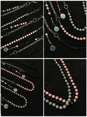 Lavastone Beaded Wallet Chain Long Bead Wallet Chain for Women - iChainWallets