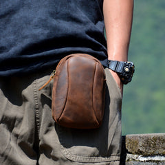 Small Pouch Bag for Men Cell Phone Belt Holster Mens Leather Belt Bag Leather Belt Pouch - iwalletsmen