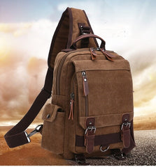 Large Canvas Sling Bag for Big Guys - 详情-02