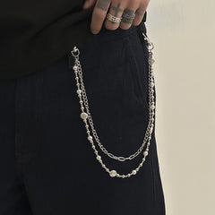 Beaded Wallet Chain Womens Double Wallet Chain - iChainWallets