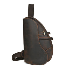 Full Grain Leather Sling Bag for Men - iwalletsmen