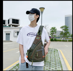Sling Bag for Big Man - Zipper Detail