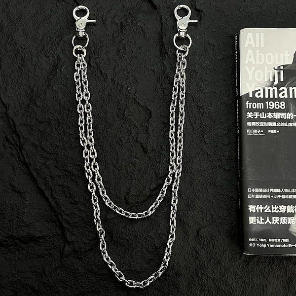  Double Link Wallet Chain for Men Long Wallet Chain - iChainWallets