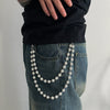 Diamond Beaded Wallet Chain Womens Double Wallet Chain 