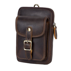 Black Belt Clip On Pouch Mens Belt Pouch Leather Belt Phone Pouch Leather Phone Belt Pouch - iwalletsmen